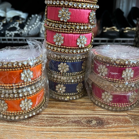 Thread and Rhinestone Bangles - Picture 6 of 6